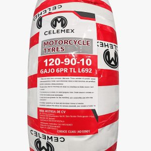 Llanta 120/90-10 Gajo Celemex 5 Pz